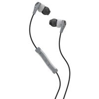 Skullcandy Method Sweat Resistant Sport Earbud with In-Line Microphone and Remote, Lightweight and Secure In-Ear Fit for Running and Exercise, Cable Management Clip for Workouts, Gray