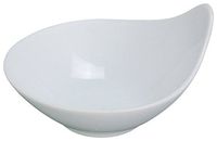 Yanco PA-405  Ear Shaped Bowl, 3.5 oz Capacity, 3.5" Diameter, Porcelain, Super White, Pack of 36