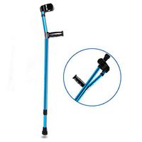 LFFME Comfort Elbow Crutches, Underarm Crutches Foldable Aluminum Forearm Crutches for Adults and Teenagers, 84-116cm,A