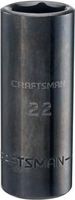 CRAFTSMAN Deep Impact Socket, Metric, 1/2-Inch Drive, 22mm (CMMT16085)
