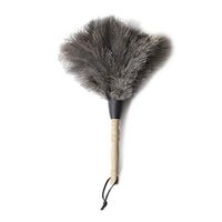 ZHANGY Hand Duster, Ceiling Fan Ostrich feathe Duster, Wood Handle, Natural Feathers Ceilings/Ceiling Fan/Keyboard/Cobweb, with Durable Wood Handle,