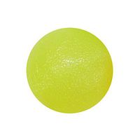 PANDA SUPERSTORE Yellow Circular Hand Therapy Exercise Ball, Medium Resistance, Single Packs