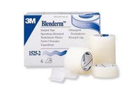 Direct 3M-1525-1 Tape Blenderm Surgical LF NS Plastic Waterproof 1" x5yd Clr 12/Bx by 3M Part No. 1525-1