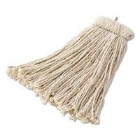Rubbermaid Commercial Premium Bolt-On Cut-End Mop Head, Cotton, 32 Oz, White, 12/Carton