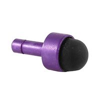 Water & Wood Mini Stylus Touch Pen Anti Dust Stopper Jack Plug Ear Cap Purple Black