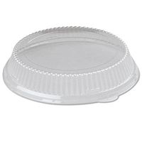 Genpak Clear Lids for 9quot; Plastic Plates, Case of 200 (94009GP) Category: Plastic Plates