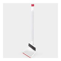 Broom and Dustpan With Long Handle Telescopic Up Natural Rubber Extra Long Handle Multi-Function Broom And Dustpan Multi-Function Soft Brush Windproof Broom Set Home Kitchen Room Hospital Garden Clean