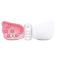 Chest massager, Wireless breast massager, Breast enhancement instrument, shock, Hot pack, remote control, 4 breast enhancement modes, Angel wings modeling, Suitable for 18-58 years old, Anti-sag