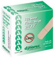 Dynarex Corporation 3601 Bandage Adhesive Strip 3/4x3" 100/Bx