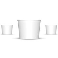 12 oz Paper Ice Cream Cups - 1,000 / Case (White)