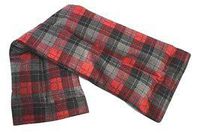 Microwavable Heating Pad, Cozy Plaid Flannel, Natural Rice Filling, Handcrafted (Red, Grey and Black Plaid), Back, Neck, Arthritis Pain