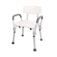 LQYS Bathroom Anti-Slip Stool, Home with Backrest Adjustable Height Elderly Pregnant Women Bath Chair, Suitable for The Elderly and Disabled (Color : A)