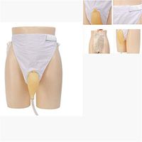 Ccom Portable Leak Proof Leg Pee Collector Holder Incontinence Pants with Collection Urine Bag Wearable 1000ml Urinal Bag (Size : Male) 0102 (Size : Male)
