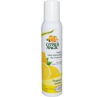 Citrus Magic Natural Odor Eliminating Air Freshener Spray, Tropical Lemon - 3.5 Oz