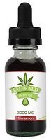 Premium Pure Hemp Oil by Emerald Hemp | Organic Hemp Extract, MCT Oil | All Natural Dietary Supplement for Enhanced Sleep | Herbal Drops | Food Grade | Made in The USA | Cinnamon Flavor | 3000mg