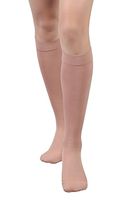 +MD Men and Women Medical Compression Socks Microfiber Opaque Graduated 15-20 mmHg Knee High Support Stockings-Swelling, Varicose Veins, Thrombosis Nudes