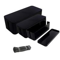 Power Cable Organizer Box Cable Management Box Organizer Large - Wire Hider Box for Concealing Power Strips and Adapters, Large Storage Holder large wire box