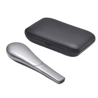 Jamaican Whale Pipe Portable Detachable Pipe for Herbs with Gift Box (Silver)