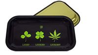 Lucky Leaf Rolling Tray | Medium Metal (10.6" x 6.3")