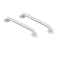 Moen 8724 Home 24-Inch Bathroom Grab Bar, Stainless AND Moen 8718 Home 18-Inch Bathroom Grab Bar, Stainless