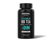 Spearmint BB Tea with DIM Supplement Caffeine Free Capsules Women's Hormone Balance, Cystic Acne + FREE Eating for Balanced Hormones Plan