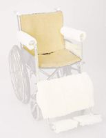 Skil-care Corp. Synthetic Sheepskin Wheelchair Seat & Backrest Pads, 1 Pound