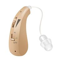 LAIWEN Digital Hearing Amplifier BTE Rechargeable RIC Sound Voice Amplifier with Volume Control, Noise Reduction Feedback Cancelling, for Adults and Seniors, Fit to Either Ear