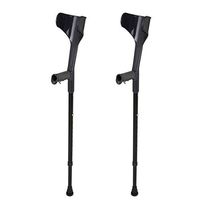 Walker Adult Arm Elbow  Fracture Rehabilitation Lightweight Non-Slip Adult Cane,Walking Sticks with Rubber Foot Pad Sticks 10 Gear Position Adjustable Double Crutches
