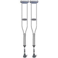 Underarm Crutches are Retractable, Thick Non-Slip Double Crutches, Shock-Absorbing Springs, Elderly Walking Crutches, Stainless Steel Crutches,L