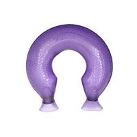 MONYING Hot Pack Neck Water Injection U-Shaped Hot Water Bottle with Flannel Cover (Color : Purple)