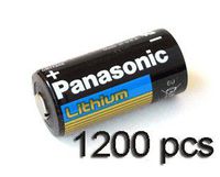 1200 pcs of Panasonic Lithium CR123A 3V Battery