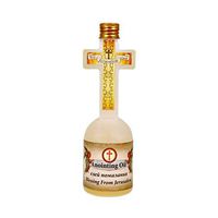 Spiritual Blessing Anointing Oil 125 ml in Cross Bottle Made in Jerusalem with 100% Pure Frankincense, Myrrh and Spikenard