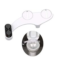 Non-Electric Bidet Toilet Seat Bidet Attachment Self-Cleaning Nozzle-Fresh Water Bidet Sprayer Mechanical Muslim Shattaf Washing(Color:White)