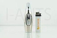 Zico (Original) Ergo Refillable Butane Adjustable Torch Flame Lighter Goldish Silver