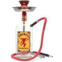 Hookah - Custom Fireball Whisky Liquor Bottle Hookah - Handmade Eco Friendly Recycled Liquor Bottle Glass Hookah Gift