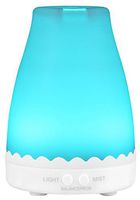 BalanceFrom Essential Oil Diffuser, 120ml Aroma Essential Oil Cool Mist Humidifier with Adjustable Mist Mode,Waterless Auto Shut-Off and 7 Changeable Color LED Lights