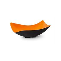 GET ML-220-OR/BK Flare Serving Bowl, 4 Quart, Orange/Black (Set of 3)