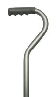 Walking Cane - Center balance cane with plastic finger grip handle and nylon security nut. Aluminum anodized shaft adjusts 34" - 42".