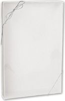 Bows - Silver Pre-Tied Stretch Loop Bows, 16" Loop (1000 per box) - BOWS-253-16-7