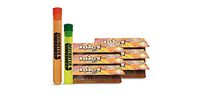 100% Authentic Juicy Jays 1 1/4 Rolling Papers Bundled with Two Exclusive Destroyer Plastics Doob Tubes One Large One Small (Peaches and Creme Juicy Jays 1 1/4, 6)