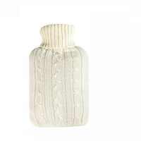 Silicone hot Water Bottle Durable Hot Water Bag Reusable Portable Hot Water Student Dormitory Water Injection Hot Water Bottle Water-Filled Hot Water Bottle Hot Water Bottles (Color : White)