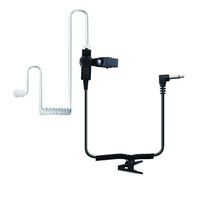 24" Coil Tube Earbud Audio Kit for Two-Way Radio 3.5mm