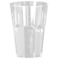 Majestic Settings Hard Clear Plastic Party Tumblers/Cups (40, 8oz Octagon)