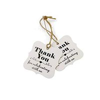 100pcs Thank You with Red Heart Kraft Gift Tags Wedding Party Paper Hang Tags Price Label Hang Tag Cards DIYPaper Gift Wrapping