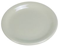 Yanco NR-7 Normandy Plate, Narrow Rim, 7.25" Diameter, China, American White Color, Pack of 36