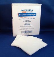 Gauze N/WOVN STR 4PLY 4X4 2/PK 25PK/BX 24BX/CSMCK Brand