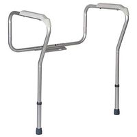 Blusea Toilet Rail, Bathroom Safety Frame Adjustable Height Medical Handicap Lightweight Anti-Slip Handrail Grab Bar for Elderly Pregnant Disabled