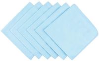 Microfiber Lint Free Rags Glass Window Cleaning Cloths Scratch Free Polishing Cloths for Glassware Dishes Car Stainless Steel Appliances Mirrors Screens Camera Lenses etc 16Inch x 16Inch 6 Pack Blue