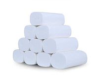 White Bath Tissue Paper for Home Ultra Soft Toilet Paper, Ultra-Strong and Highly Absorbent Hand Towels for Daily Use-10 Rolls