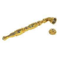 Portable Color Durable and Detachable Alloy herb Tool with 10 Stainless Steel mesh Filters (Yellow)